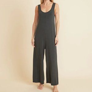 Marine Layer Luxe Rib Jumpsuit Faded Black